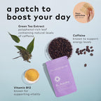 The Good Patch B12 Awake - Parche de Vitamina B12, Cafeína y Té Verde (8 Parches)