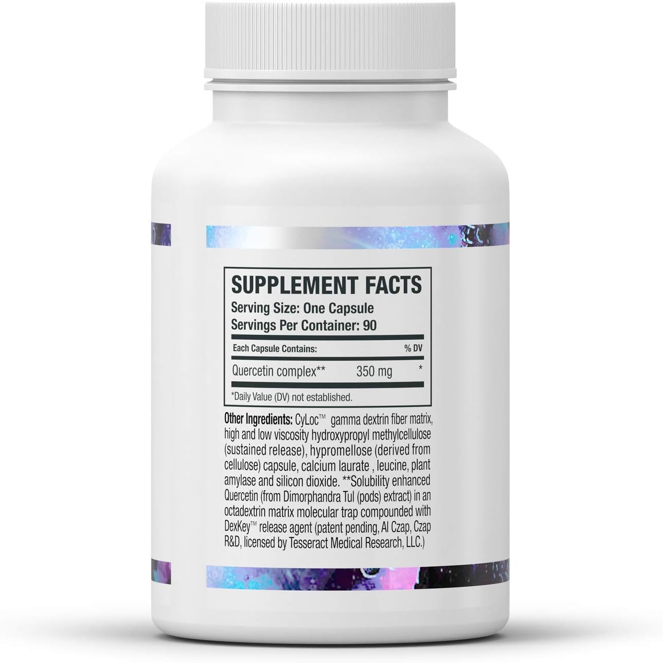 Tesseract Medical Research QuerciSorb SR - Suplemento de Quercetina 400 mg, Liberación Sostenida, 90 Días