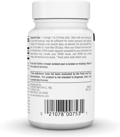 Source Naturals Pregnenolona 25mg - 120 Pastillas de Cereza – Image 4
