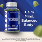 Vitamatic Ashwagandha 30:1 Extract 50 mg – Gominolas Veganas con Withanólidos – 60 Unidades