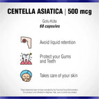 Centella Asiática 500 mg 60 Cápsulas - Gotu Kola - Natural Systems