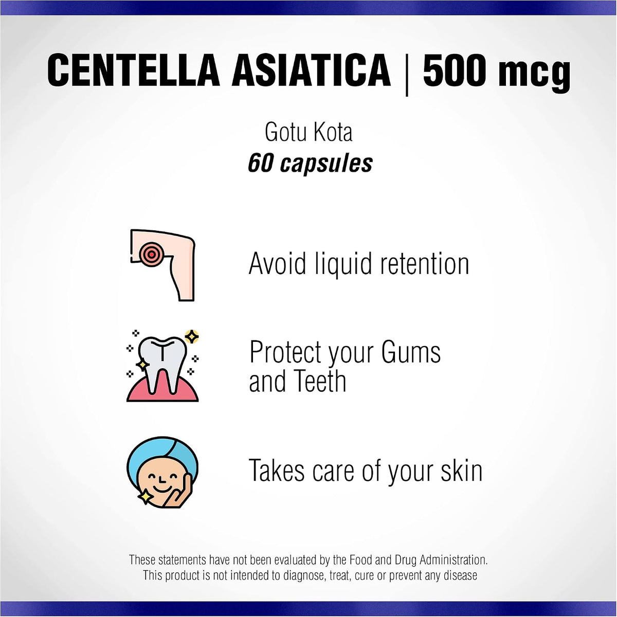 Centella Asiática 500 mg 60 Cápsulas - Gotu Kola - Natural Systems – Image 4