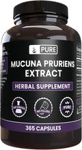 Pure Original Ingredients Mucuna Pruriens (365 Cápsulas) Sin Rellenos, Siempre Puro, Verificado en Laboratorio