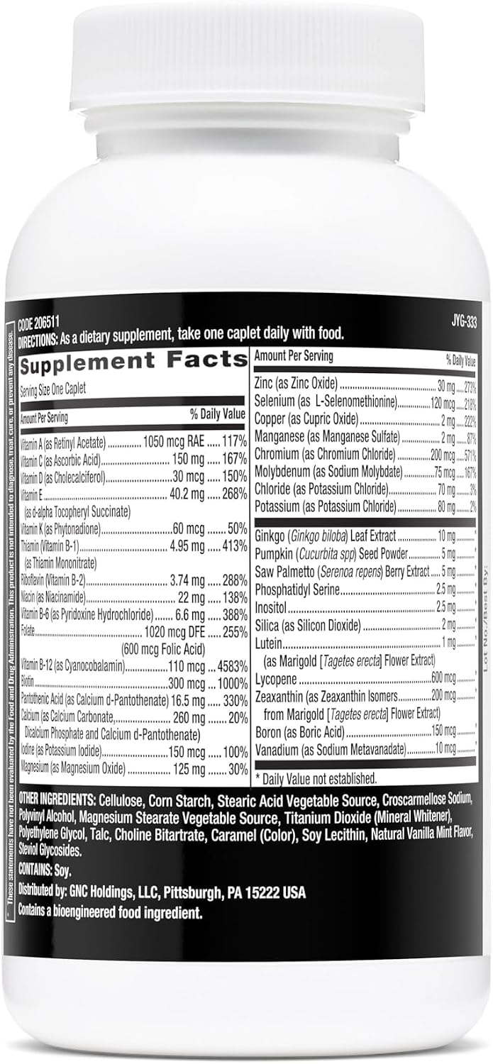 GNC Mega Men 50 Plus Multivitamínico para Hombres - 1 Comprimido Diario