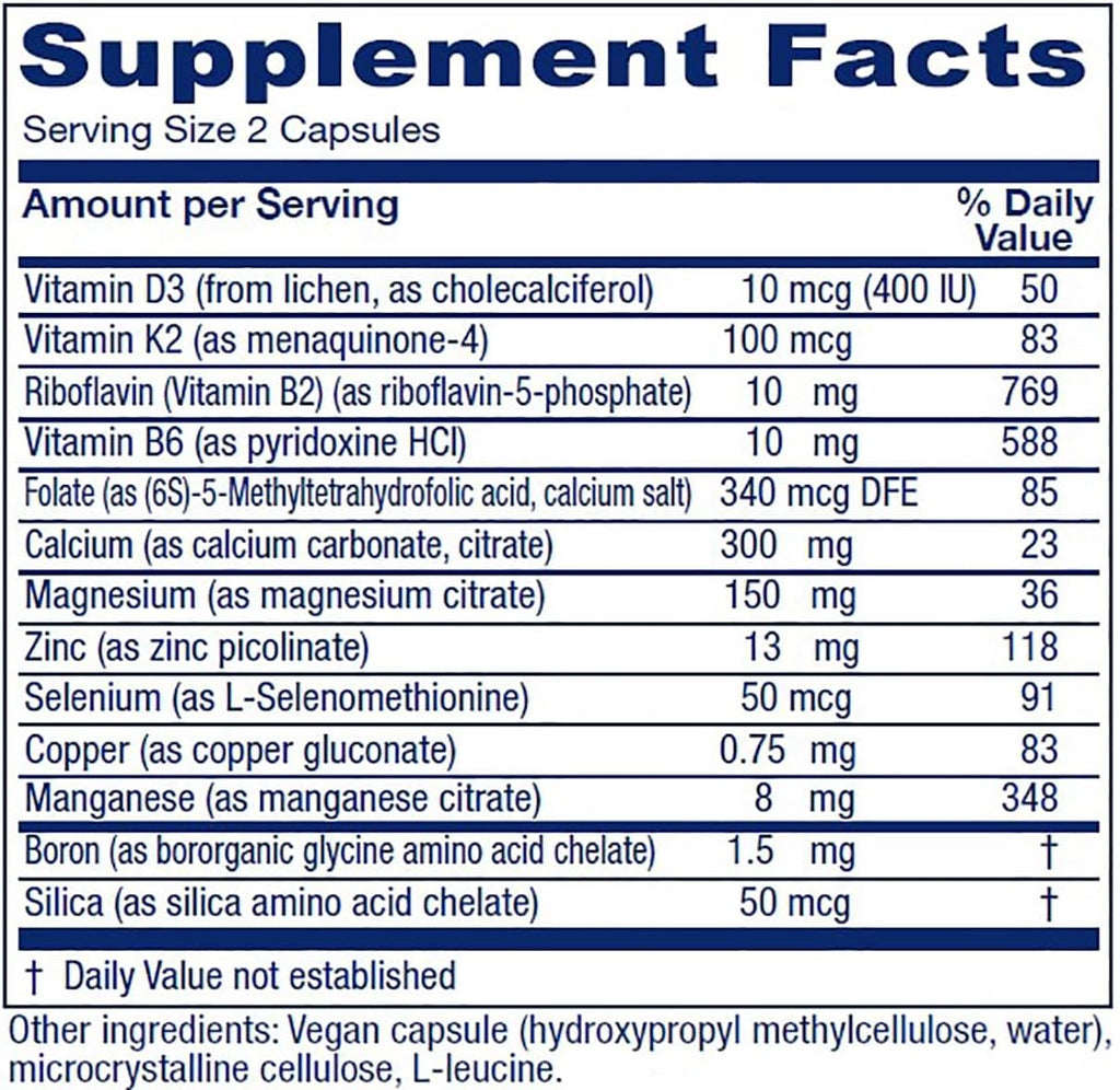 Vitanica OsteoBlend, Bone Support, Vegan, 240 Capsules