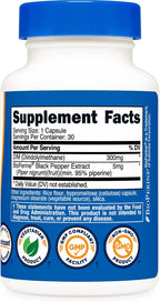 Nutricost DIM Diindolylmethane 300 mg, 30 Cápsulas