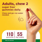 Nature Made Zero Sugar Energy Vitamin B12 Gummies 1000 mcg – 110 gominolas sin azúcar