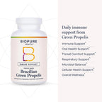 BioPure Propóleo Brasileño Verde – Extracto Puro Liofilizado – 60 Cápsulas