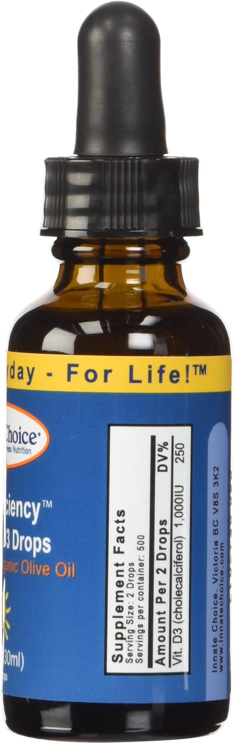 Innate Choice D Sufficiency Vitamina D3 Líquida, 30 ml