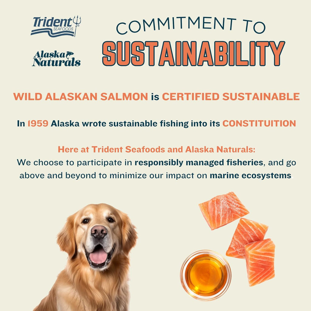Aceite de Salmón de Alaska para Perros con EPA y DHA - Complemento Alimenticio Líquido - 439 ml