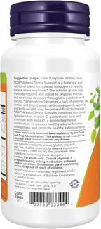 NOW Foods Suplemento para el Estrés Adrenal, Fórmula con Relora, 90 Cápsulas Vegetales