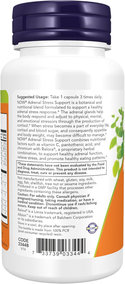 NOW Foods Suplemento para el Estrés Adrenal, – Energía y sistema nervioso:* La vitamina C y el ácido pantoténico – Image 3
