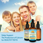 Vitamin D3 Drops for Adults and Children - 2 fl oz (59 ml) Liquid with 100 IU Dropper