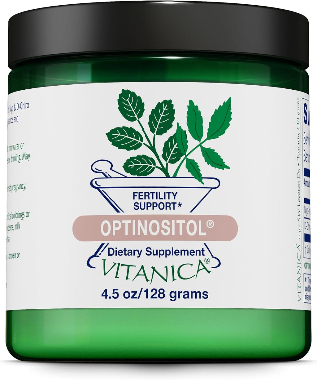 Vitanica Optinositol - Myo-Inositol y D-Chiro Inositol en Polvo (4000 mg + 100 mg) - 125 g