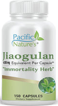 Pacific Nature's Jiaogulan - 150 Cápsulas - Extracto Estandarizado 10:1 (4100 mg)