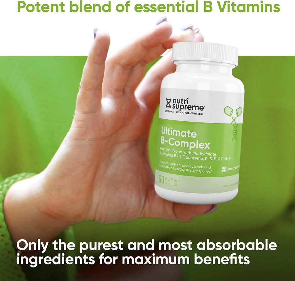 Nutri Supreme Ultimate B Complex - Complejo B con Metilfolato - 60 Cápsulas