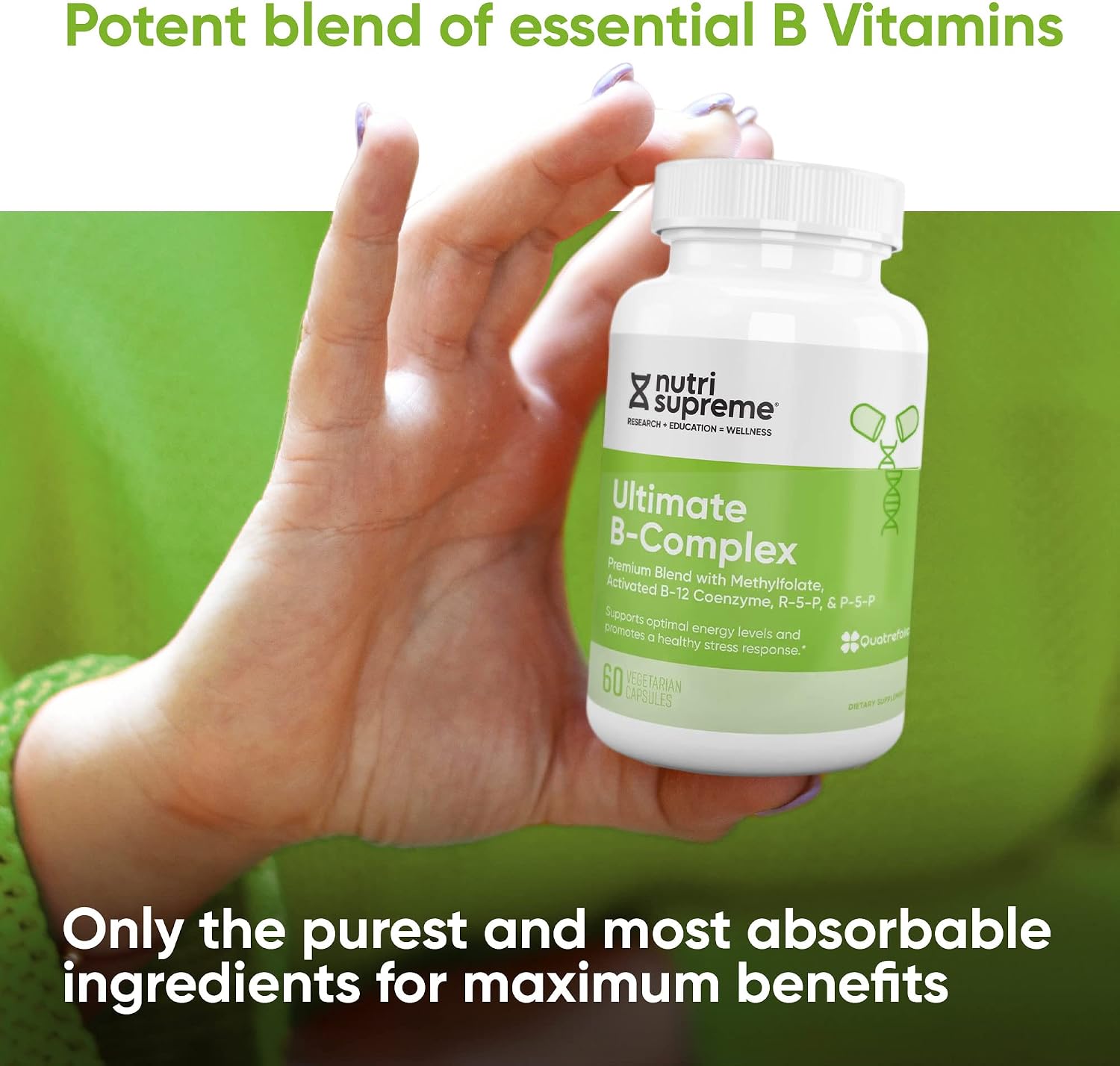 Nutri Supreme Ultimate B Complex - Complejo B con Metilfolato - 60 Cápsulas