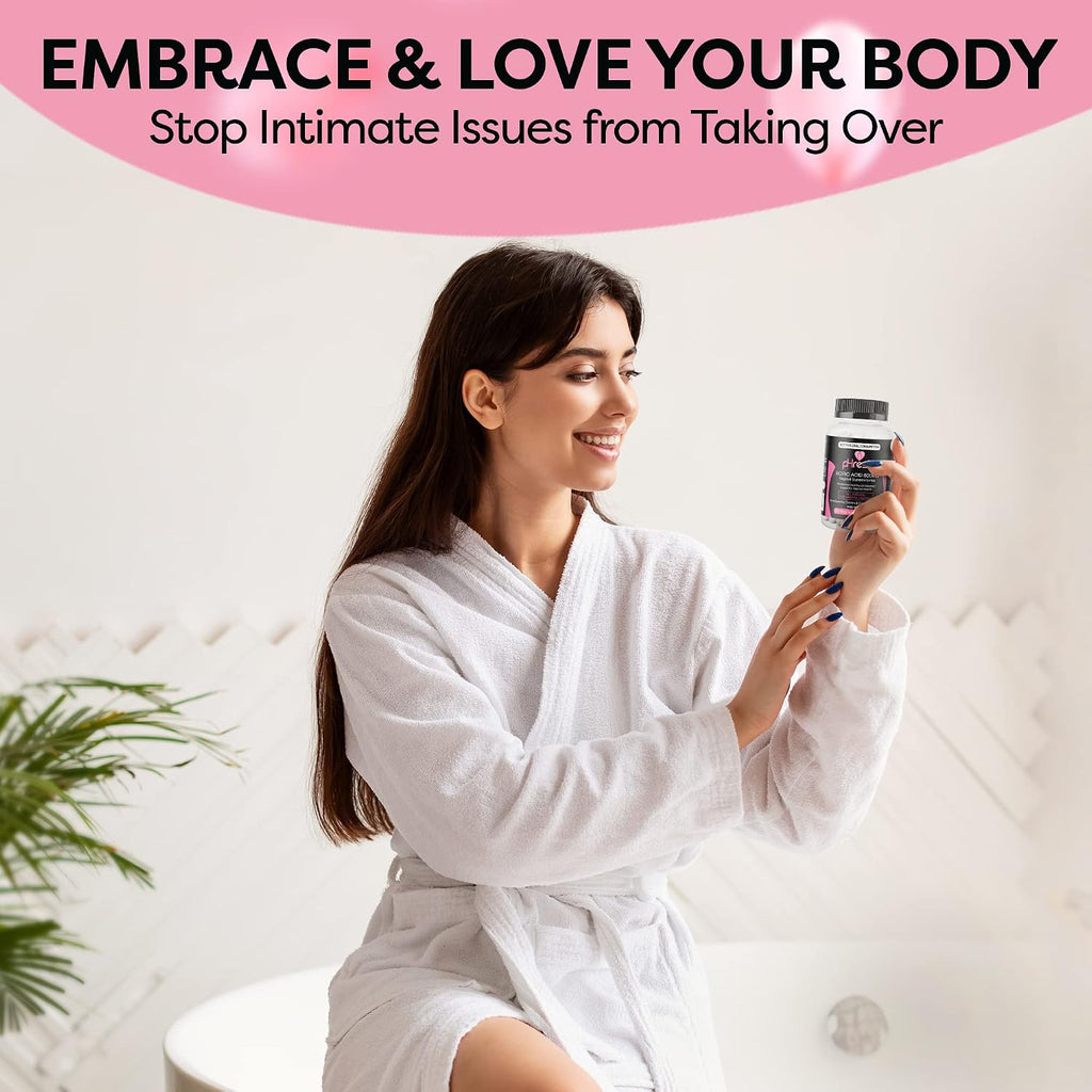 pHresh Óvulos de Ácido Bórico para Mujeres - Apoyo Natural al Equilibrio del pH Vaginal