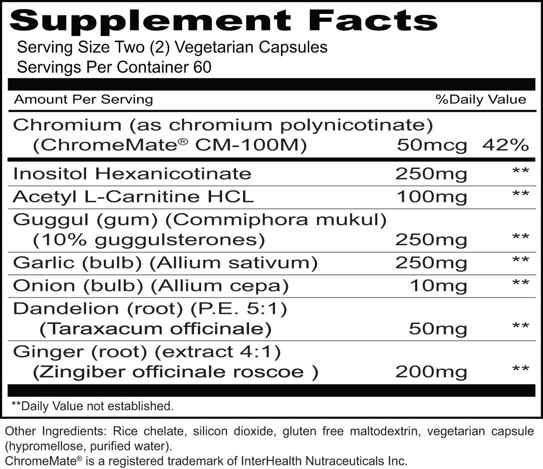 Priority One Vitamins Gugu-Lipo, 120 Cápsulas Vegetales