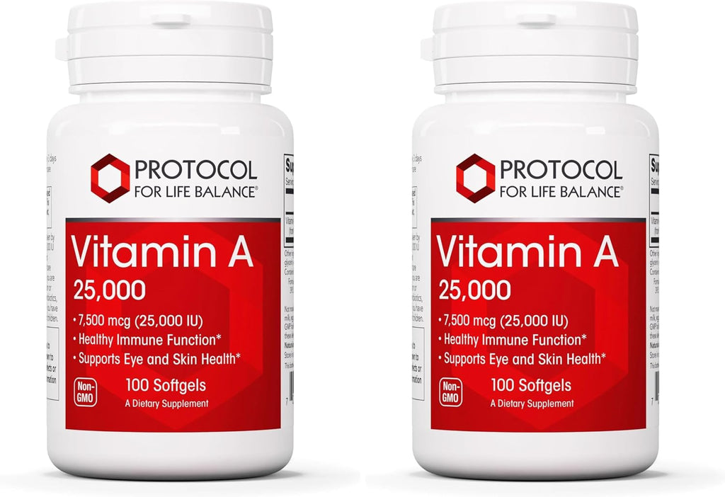 PROTOCOL FOR LIFE BALANCE Vitamina A 25.000 UI - 100 Cápsulas Blandas
