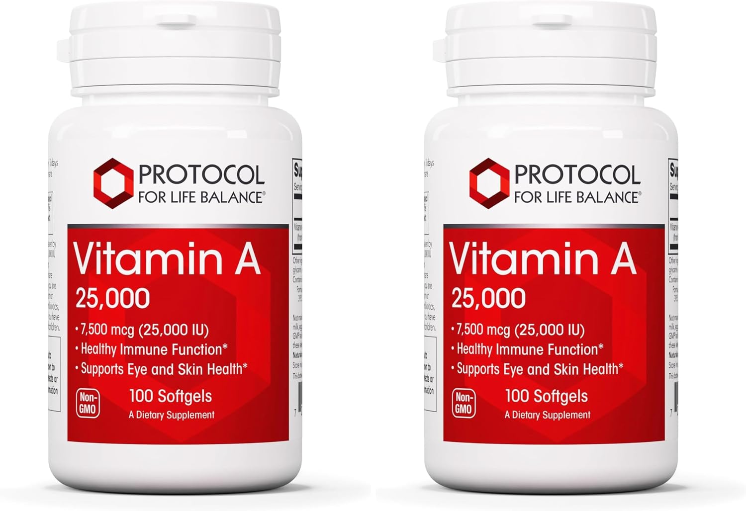 PROTOCOL FOR LIFE BALANCE Vitamina A 25.000 UI - 100 Cápsulas Blandas