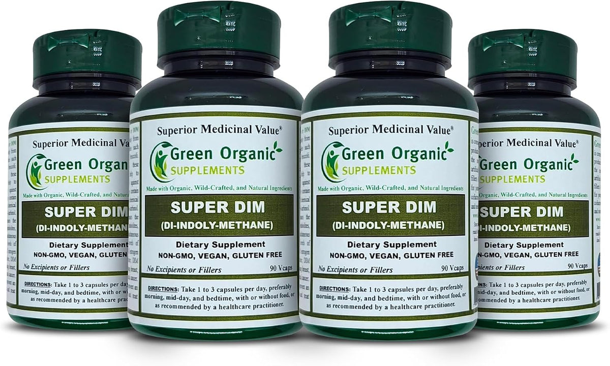 Green Organic Supplements DIM, – DIM (diindolilmetano): Compuesto bioactivo derivado de vegetales crucíferos. – Image 1