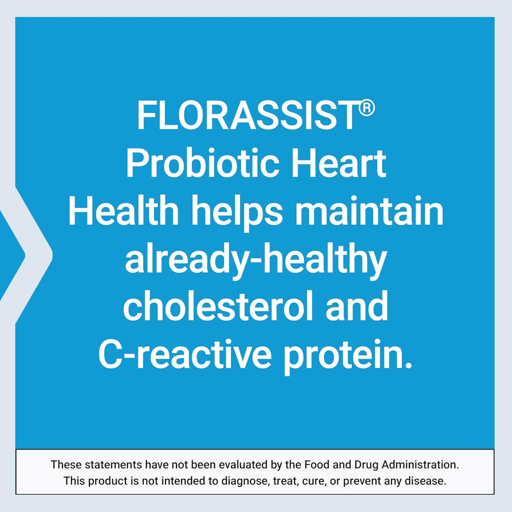 Life Extension FLORASSIST® Probiótico Heart Health – Lactobacillus reuteri 30242, 60 Cápsulas