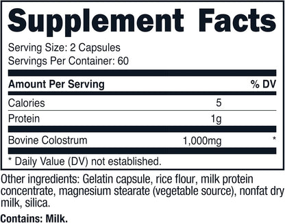 Nutricost Calostro 500mg, 120 Cápsulas (2 Envases) – Image 6