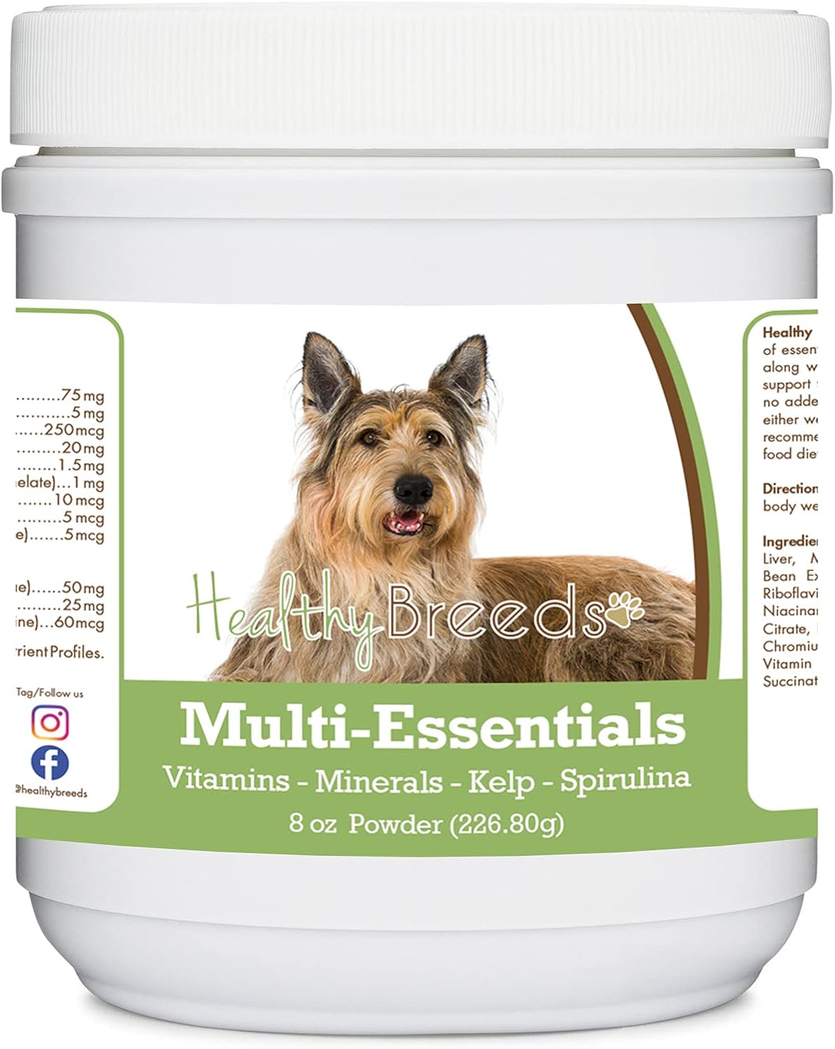 Healthy Breeds Berger Picard Multi-Essentials Powder for Dogs - 227 g (8 oz)
