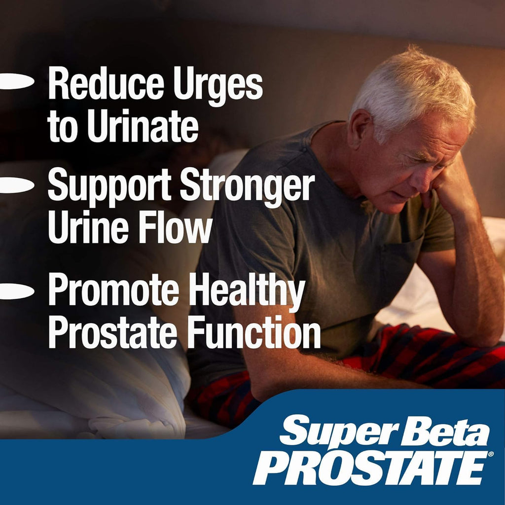 Super Beta Prostate - Suplemento para la Salud de la Próstata con Beta Sitosterol, 60 Cápsulas