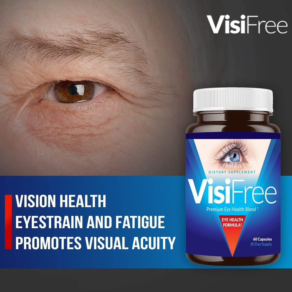 VisiFree Suplemento Ocular para Adultos - Cápsulas de Luteína, Zeaxantina y Astaxantina - 6 Pack