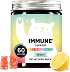 Bears with Benefits Immune Support Gummies - Vitaminas C, D, B6 y B12 - 60 gominolas veganas