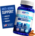 Resveratrol 1000 mg por Dosis - 180 Cápsulas Vegetales - Suplemento Antioxidante Natural