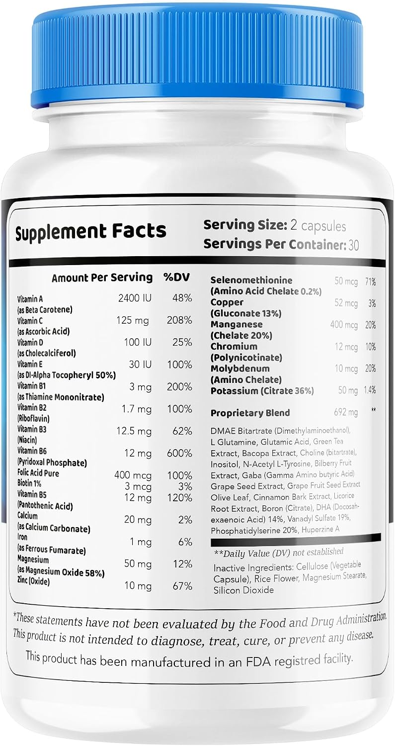ProNerve 6 - Complemento Alimenticio con Vitaminas y Minerales (1 Mes)
