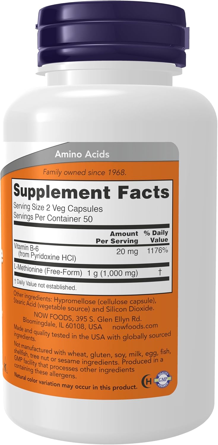 L-Metionina 500 mg con Vitamina B6