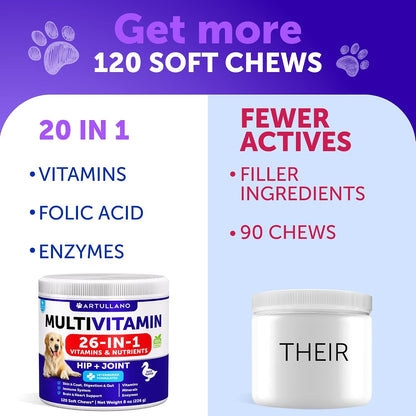 Artullano Multivitamínico para Perros 26 en – Probióticos (6 cepas): para apoyar la flora intestinal y la – Image 2