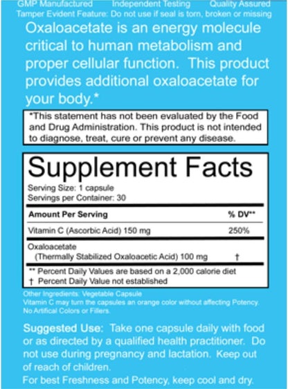 Benagene Oxaloacetate Supplement - Energía Celular, Metabolismo Saludable y Regulación Corporal - Estabilizado Térmicamente – Image 2