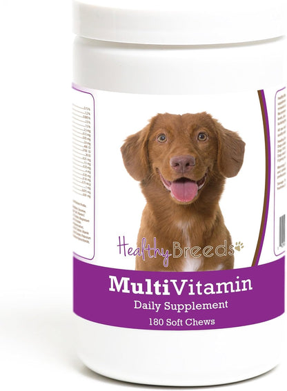 Healthy Breeds Nova Scotia Duck Tolling Retriever Multivitamin Soft Chew for Dogs 180 Count – Image 1