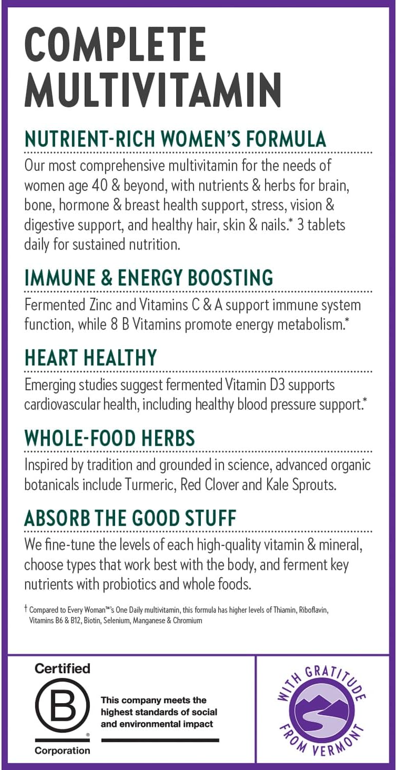 New Chapter Multivitamínico Avanzado para Mujeres de 40+