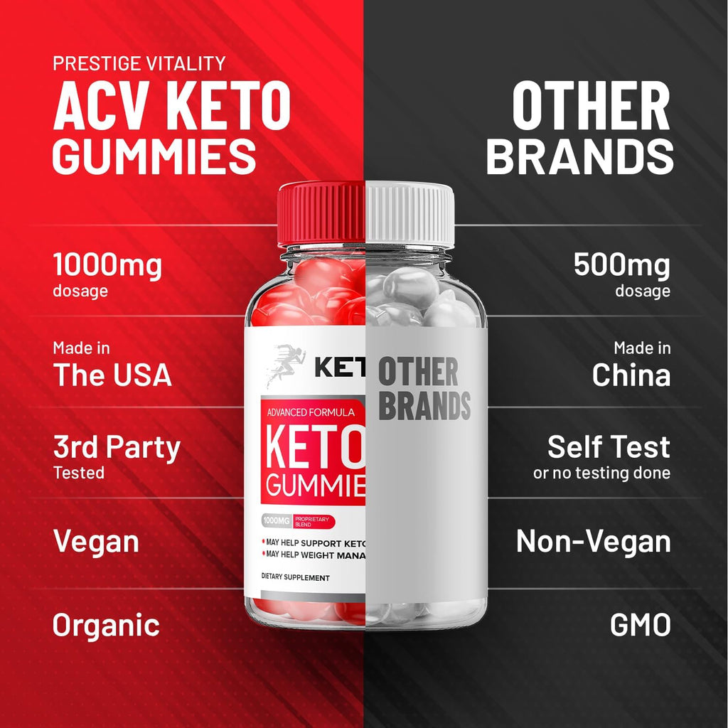 Keto Rush ACV Gummies Advanced (3 Paquetes) – 180 Gominolas