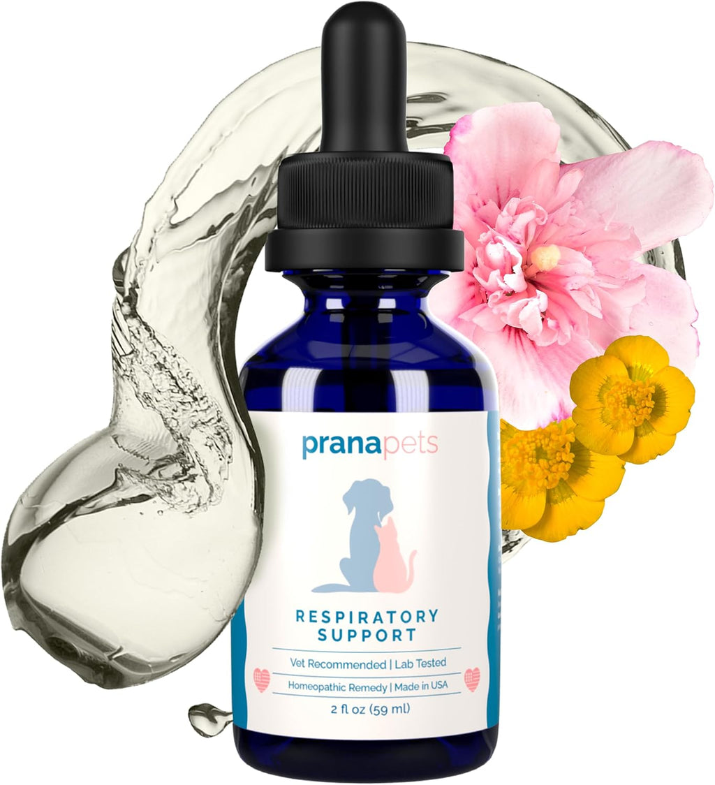 PranaPets Complemento Respiratorio para Perros y Gatos - Apoyo Natural a la Función Respiratoria