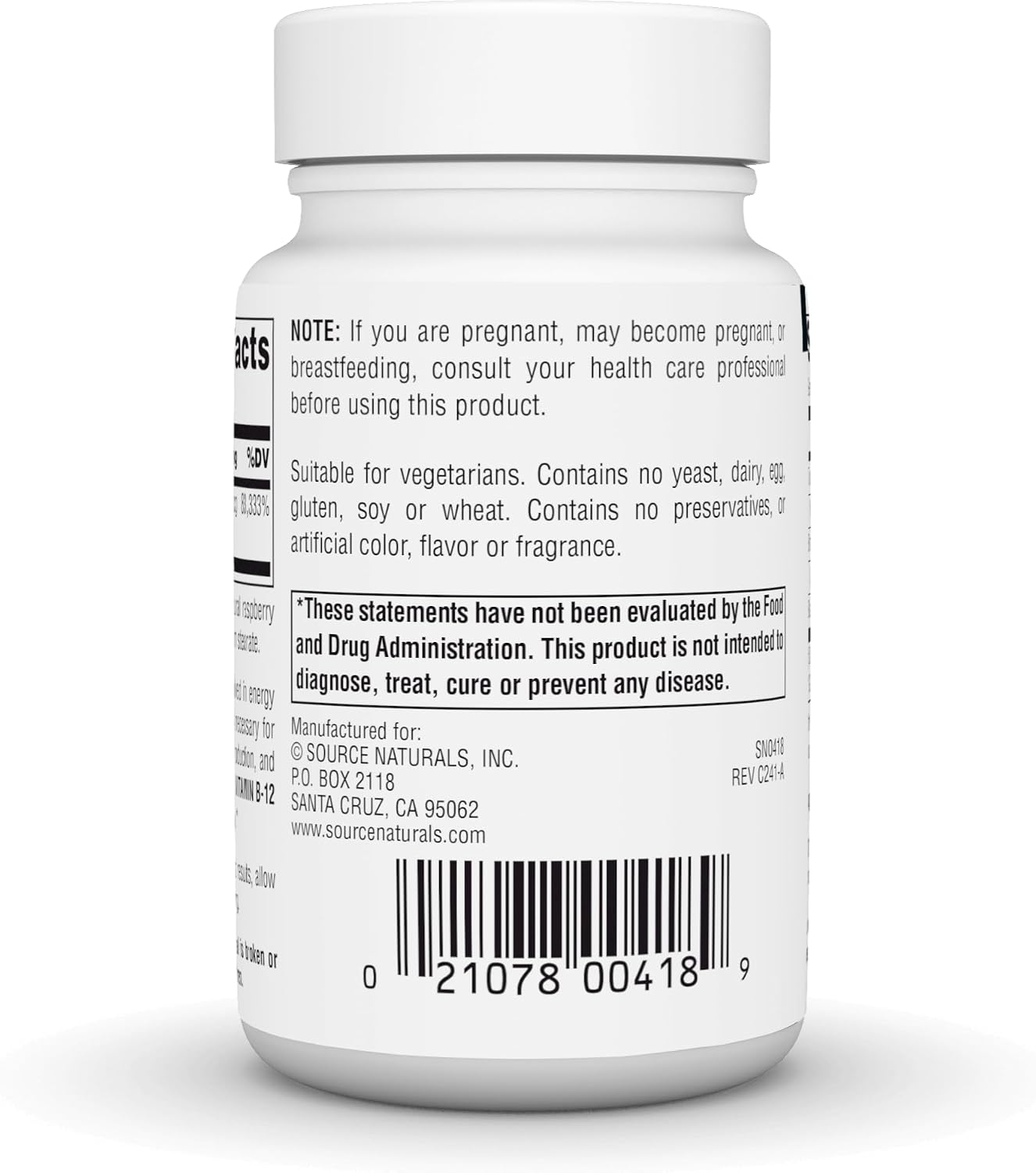Source Naturals Vitamina B-12 2000 mcg - 100 Comprimidos Sublinguales