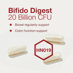 Protocol for Life Balance Bifido Digest - 20.000 millones de UFC - Apoyo GI - Sin lácteos, huevos ni OGM - 60 Cápsulas Vegetales