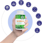 Nutri-Align Hair Defence Biotin Complex | 90 Cápsulas | Biotina 2500mcg + Vitamina A, Ácido Fólico y Calcio