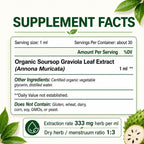 KingHealth Extracto Líquido de Hojas de Graviola Orgánico - 30 ml