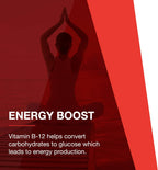 PROTOCOL FOR LIFE BALANCE Nutri-Dose B-12 10000mcg - Vitamina B12 Líquida - para Energía y Sistema Nervioso - con Folato y Biotina - Viales Prácticos