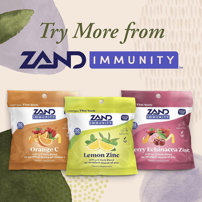ZAND Immunity Cherry Echinacea Zinc Throat Lozenges - 2 Pack (100 Pastillas) – Image 5