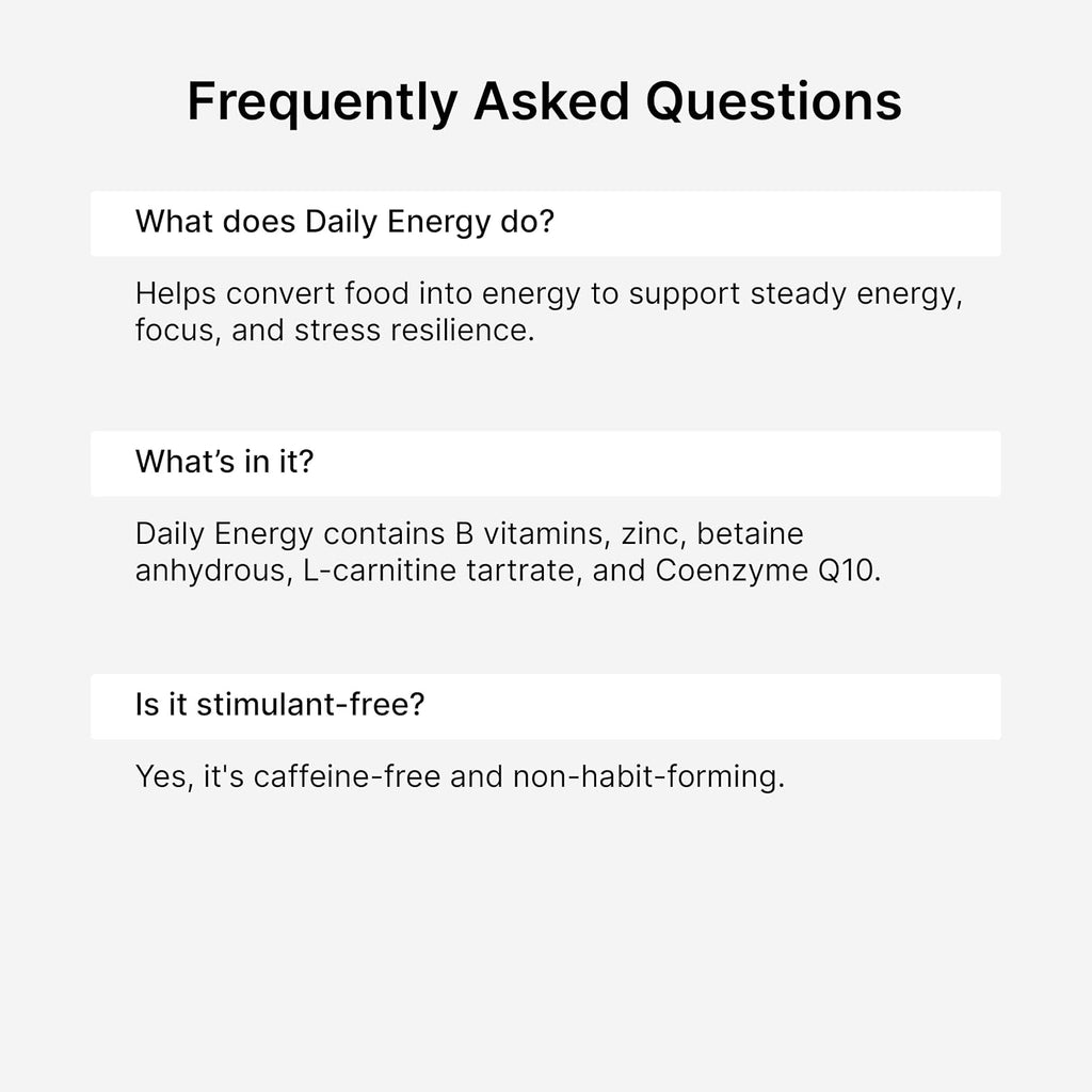 Ben's Natural Health Daily Energy con Vitaminas B y CoQ10 - 60 Cápsulas