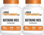 Cápsulas de Betaína HCl - 750 mg - 240 Cápsulas