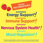 WellYeah Gomitas de Complejo B para Niños con Vitamina C - Sabor Fresa - 60 Gomitas